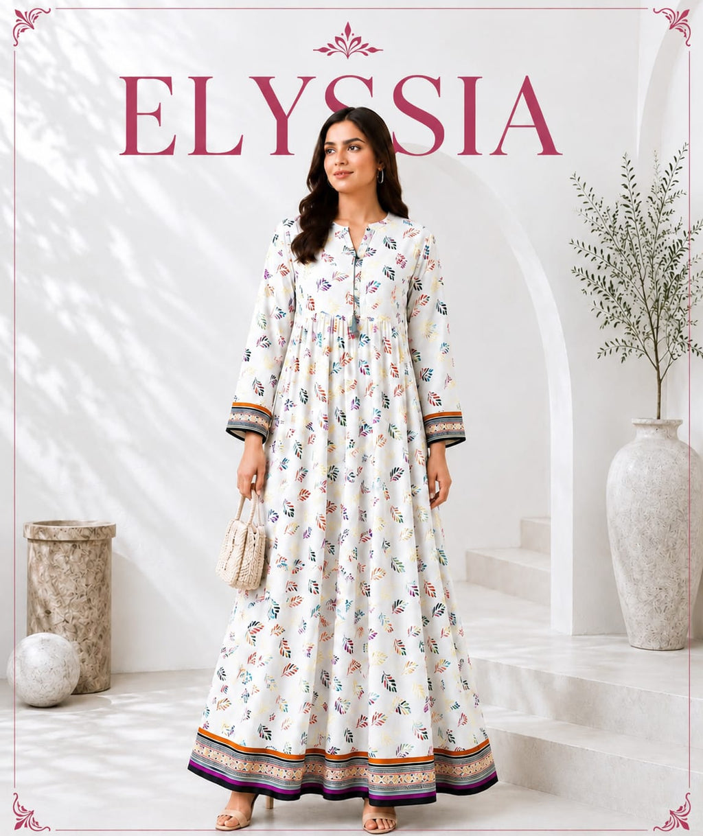 White Floral Frock
