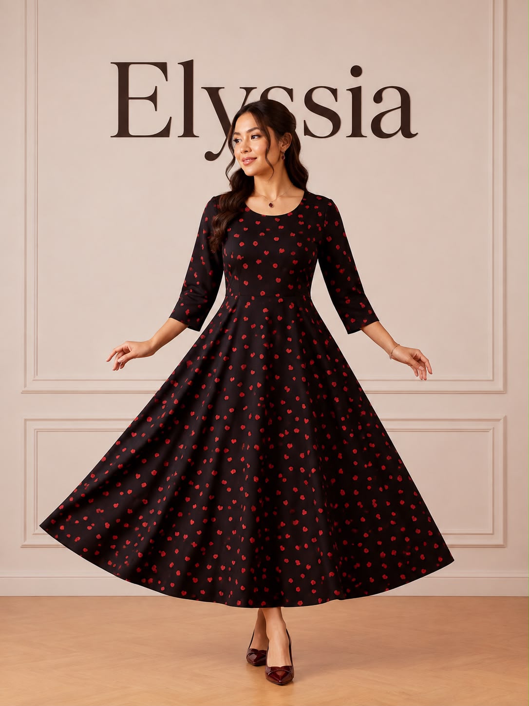 Heart Printed Frock
