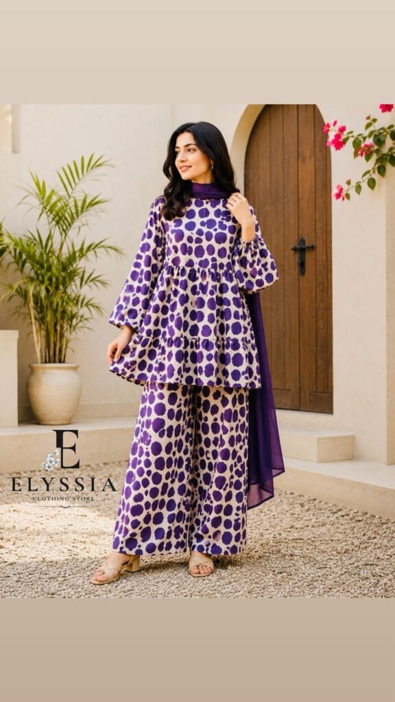 Purple Dots Co-ord