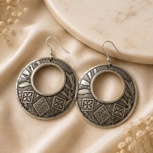Gold and Black Earrings